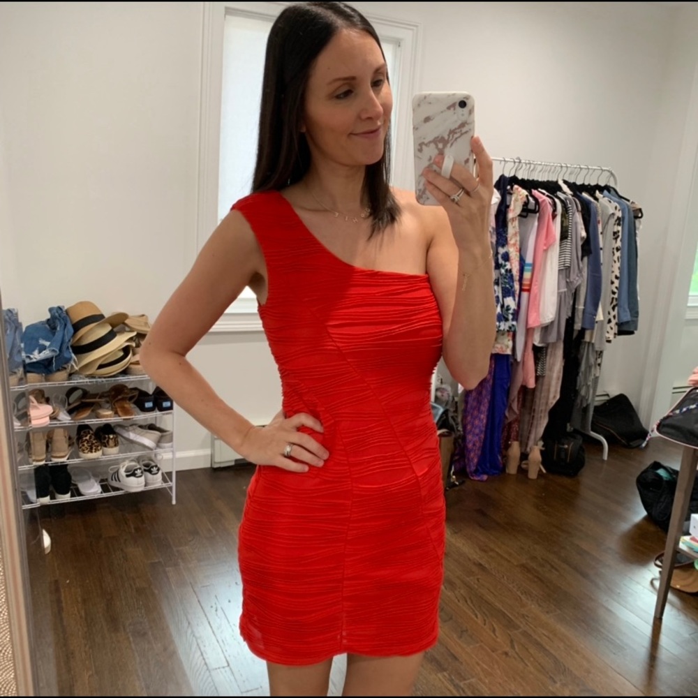 One shoulder dress